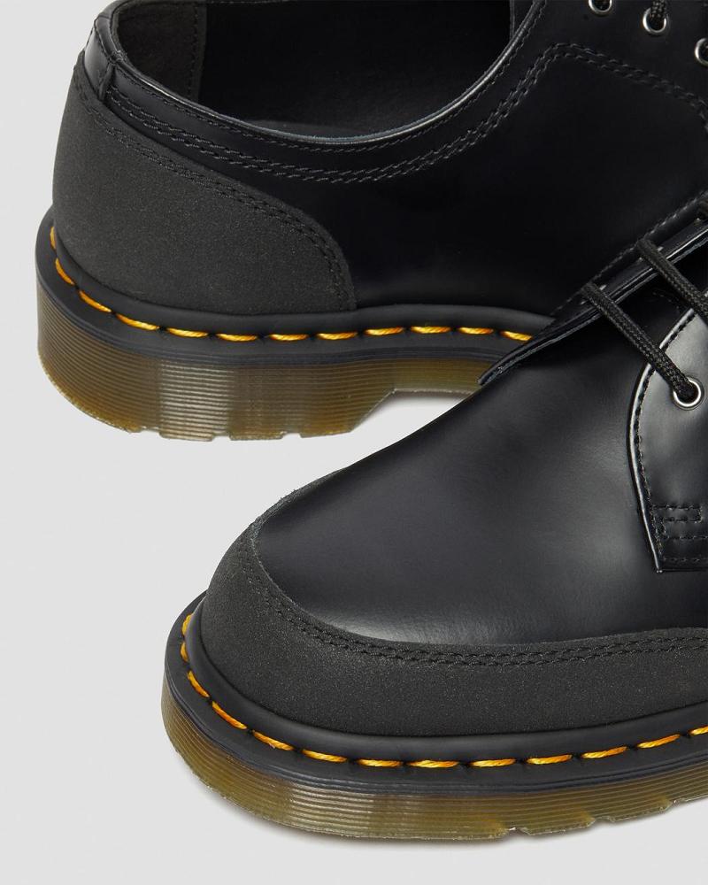 Zapatos Oxford Dr Martens 1461 Guard Panel Cuero Hombre Negros | MX 222NWY